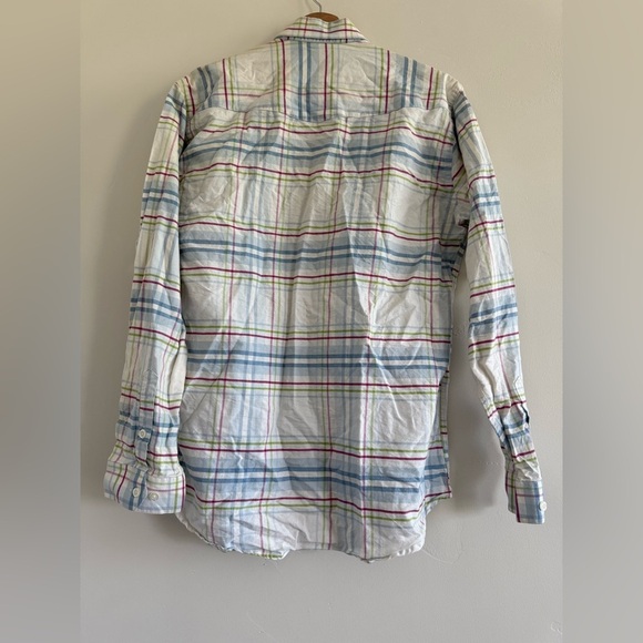 ROUGH STOCK Classic Plaid Button-Down Shirt size M - Picture 8 of 10